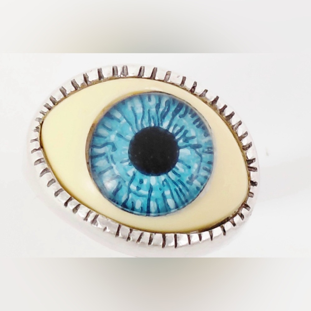 Vintage Silver 925 Evil Eye Ring
